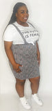 2 piece Crop Top Suspender Skirt/Dress Set - Mz. Sassy E Boutique