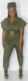 Army Green Jumpsuit - Mz. Sassy E Boutique