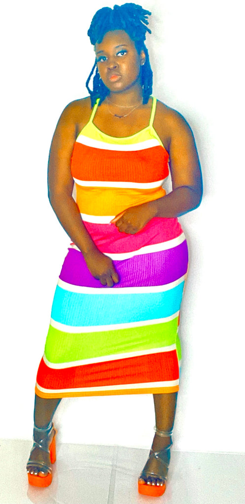 Rainbow Dress - Mz. Sassy E Boutique