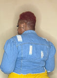 Blue Jean Distressed Jacket