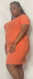 Soft Orange Swing Dress