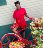 Red Biker Short Set - Mz. Sassy E Boutique