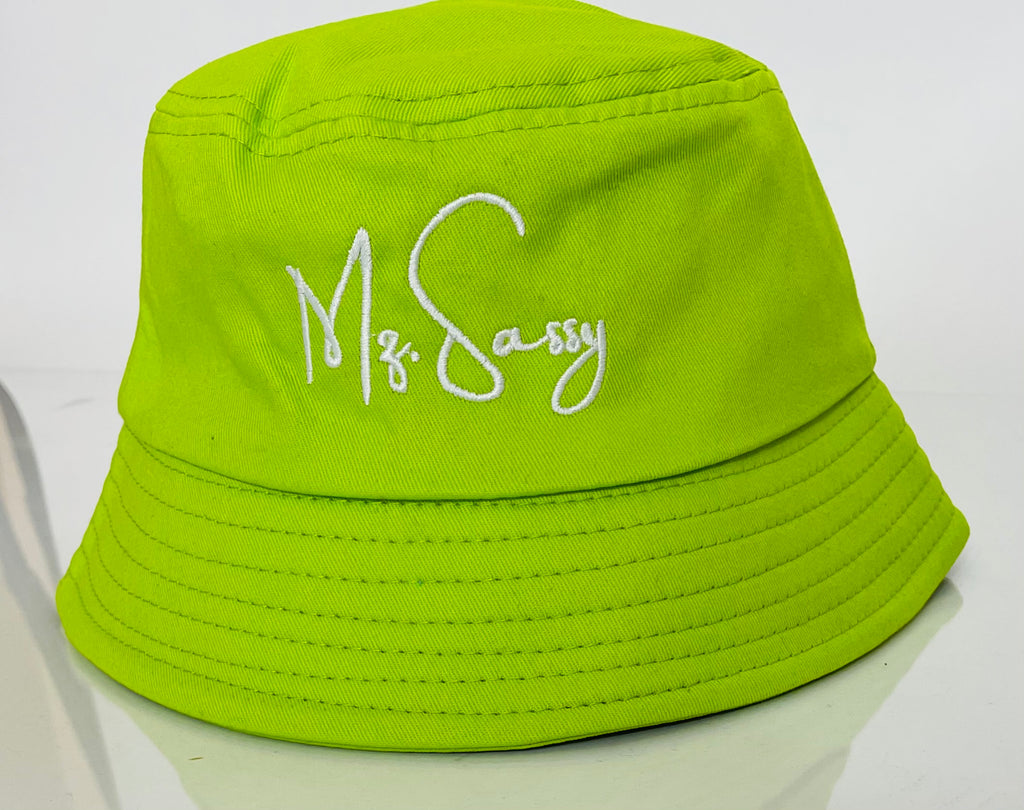 Lime Green Bucket Hat - Mz. Sassy E Boutique